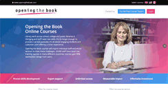 Desktop Screenshot of openingthebooktraining.com